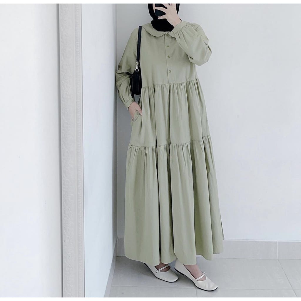 [NEW] Luna midi dress / Pakaian wanita terbaru / Busui friendly