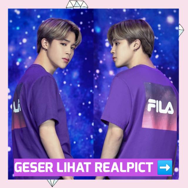 [PRE ORDER] KAOS TSHIRT JIMIN FILA VOYAGER BTS VER.3 UNOFFICIAL