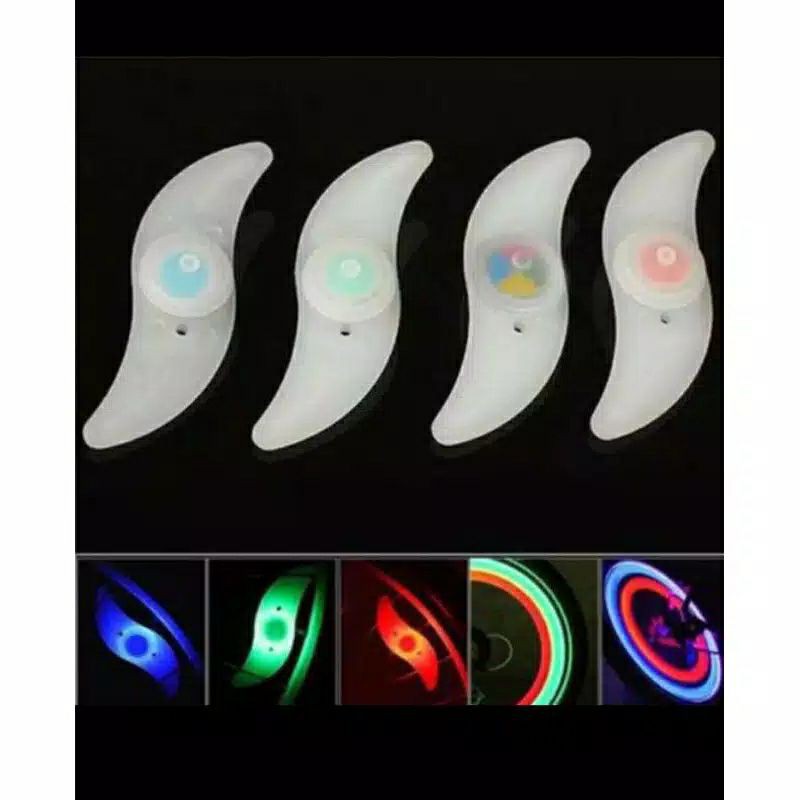 Lampu jari sepeda warna LED