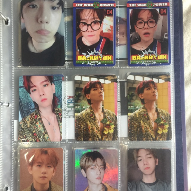 Baekhyun Photocard Official Album ( andante , lucky one , kokobop , power , tempo )