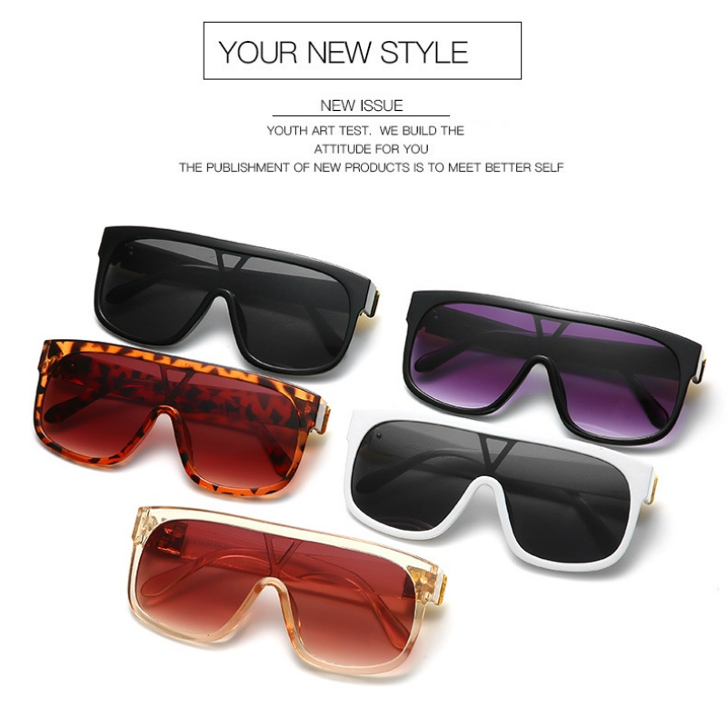 Korean Oversize Frame Sunglasses for Women Retro Eyeglasses