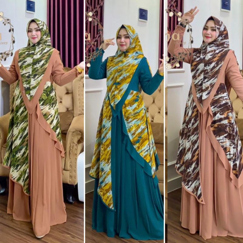 READY BUSANA/GAMIS SET SYARI MULAN By iRna Gallery