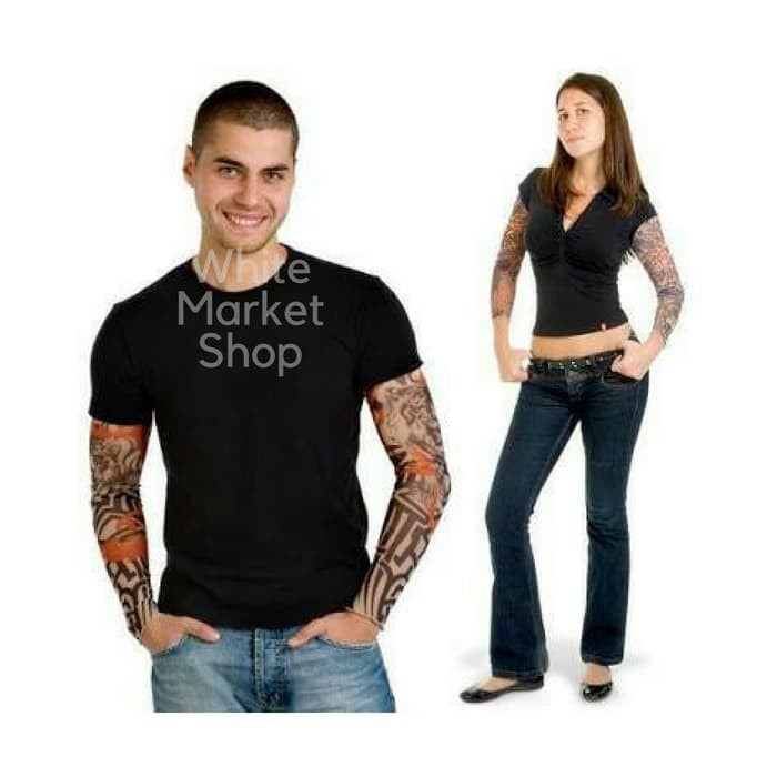 Tato Manset Tangan/Arm Sleeve Tatoo Pria Motor Lengan