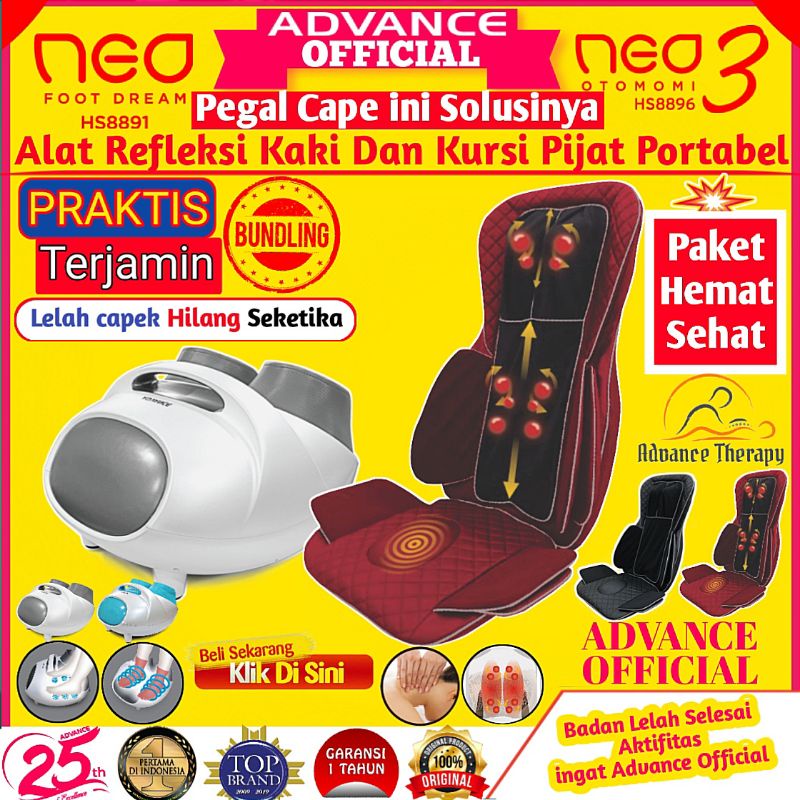 ADVANCE Alat Pijat Kaki Advance Neo Foot Dream2 Plus Kursi Pijet Neo Otomomi 3 New Elektrik Portable