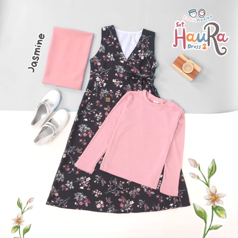 Set Haura Dress 2 from Kamil Medina (Inner, Outer dan Pasmina Instan)
