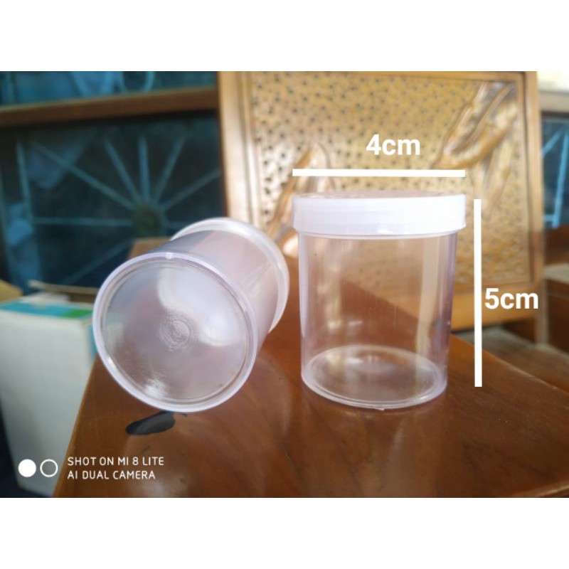Pot Urine 50 cc isi(80/pcs) Plastik / Cup Slime / Pot Salep Dahak 50cc 50ml 50 ml 5