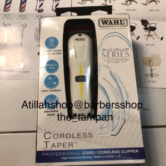 Mesin Wahl Mesin Cukur Wahl Super Taper Cordless Prolithium Original USA 100%