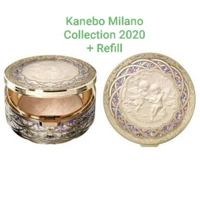 Bedak Kanebo Milano Collection 2020 Compact Face Up Powder Original Jepang Set + Refill