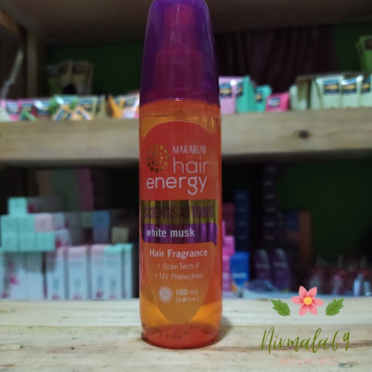 MAKARIZO hair energy Hair Fragrance +Scen Tech-F +UV Protection 100 mL/PARFUM RAMBUT/ANTI KUSAM RONTOK BERCABANG DAN KERING/VITAMIN RAMBUT KERITING/PEWANGI RAMBUT/NIRMALA69-4