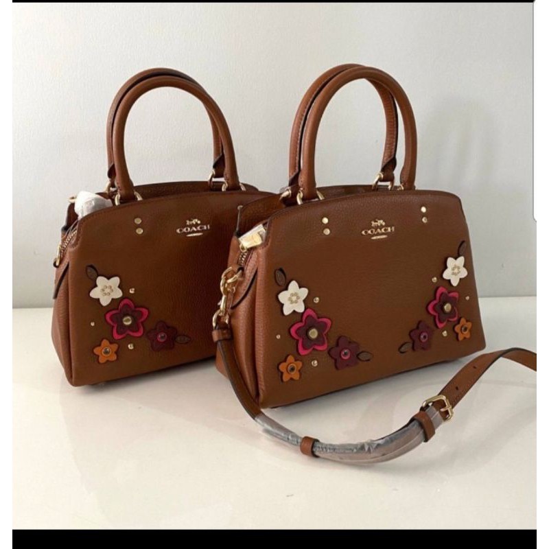 Tas coach daisy applique asli
