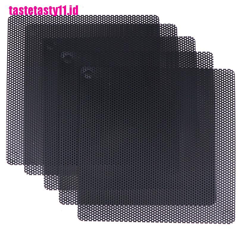 5 Pcs Jaring Filter Debu Bahan PVC Ukuran 8cm Untuk Kipas PC