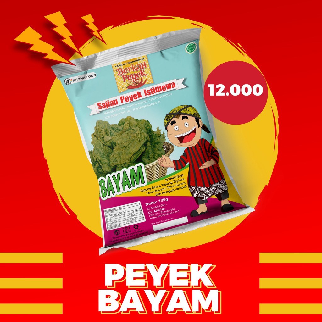 Jual Peyek Bayam 100g Rempeyek Keripik Bayam Cemilan Sehat Shopee