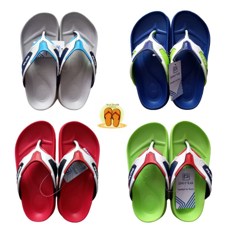Sandal Porto Jepit 1028/ Sandal Jepit Anak Cowok size Tanggung