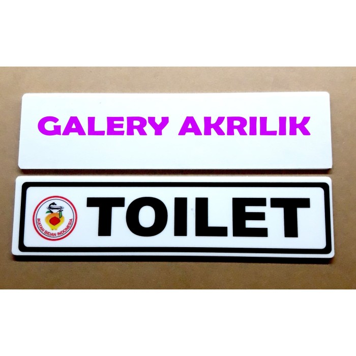 

SIGN BOARD ACRYLIC TOILET 5 X20 AKRILIK PAPAN NAMA NAME TAGE Elegan