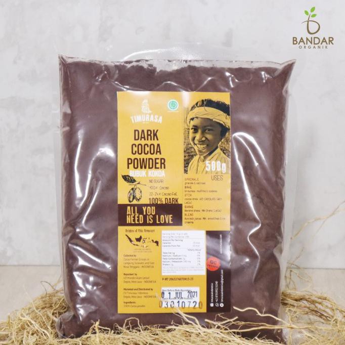 

Dark Cocoa Powder / Kakao Hitam Bubuk 500gr - Timurasa