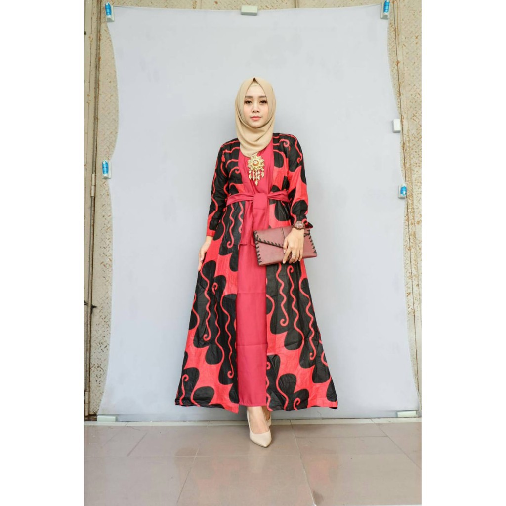 Zola Batik Couple Gamis Parang Seno