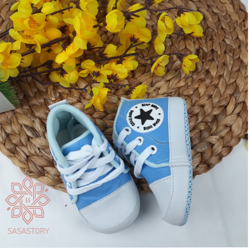 [PILIH WARNA] SEPATU PREWALKER BABY BAYI UNISEX NEWBORN BELAJAR JALAN ANAK 0-12 BLN TALI FP04