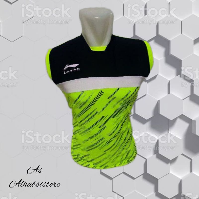 kaos atasan badminton bola volly  baju singlet bulutangkis tenis pria wanita