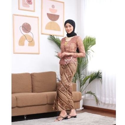 Set Kebaya Bali Semi Italy Hijab | Kebaya Semi Sabrina  Muslim