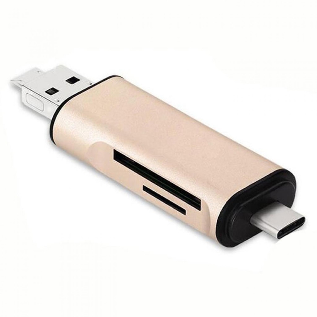 Crouch OTG 3in1 Smart Card Reader USB 3.0 Type C Combo Cardreader Connection Transfer Data Micro SD