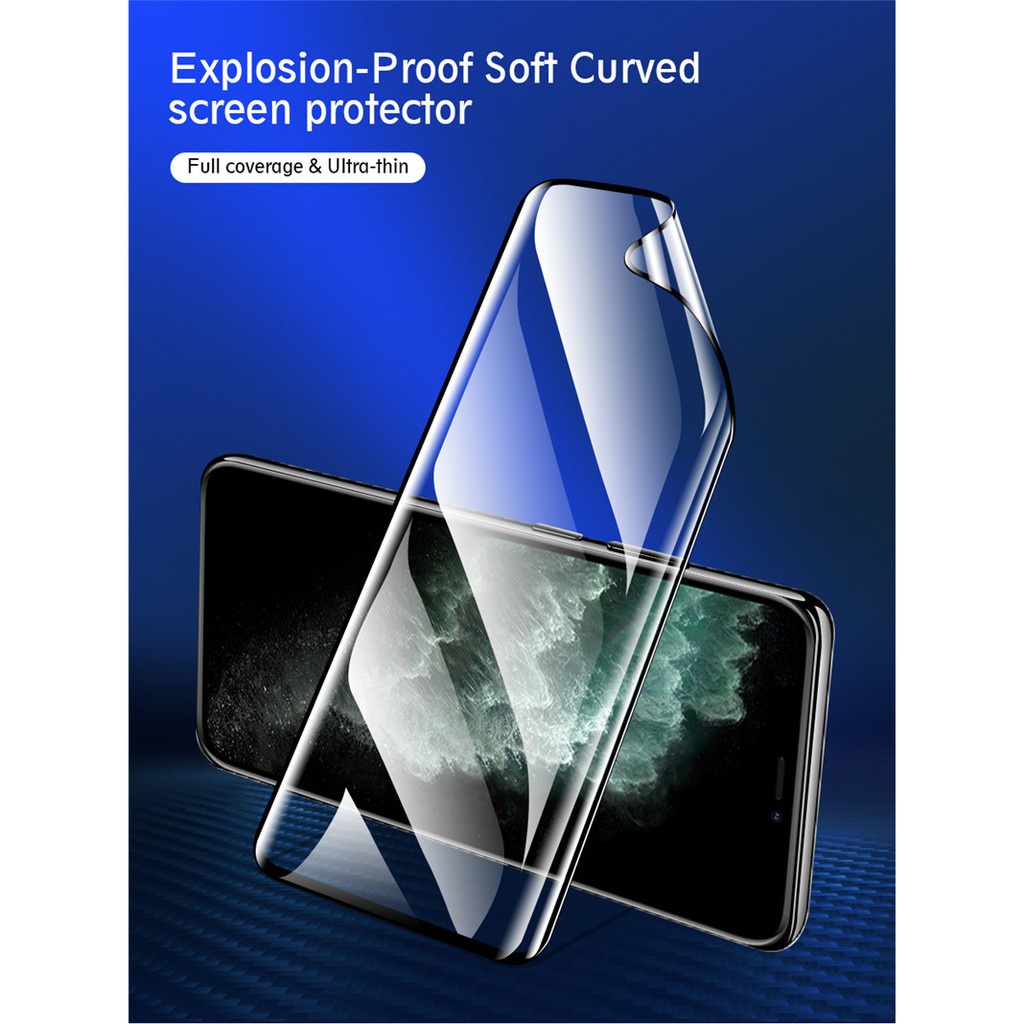 Pelindung Layar Tempered Glass 100d Curved Tahan Gores Untuk Iphone 6 6s 7 8 Plus X Xs Max Se 2020 11 12 Pro Max