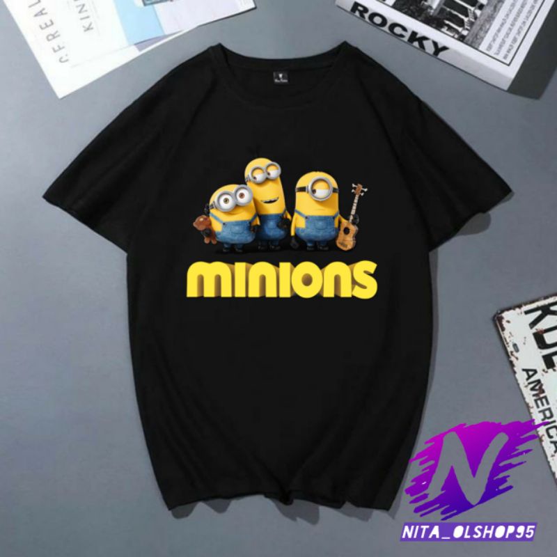 kaos Minions baju kaos anak dan dewasa karakter minions