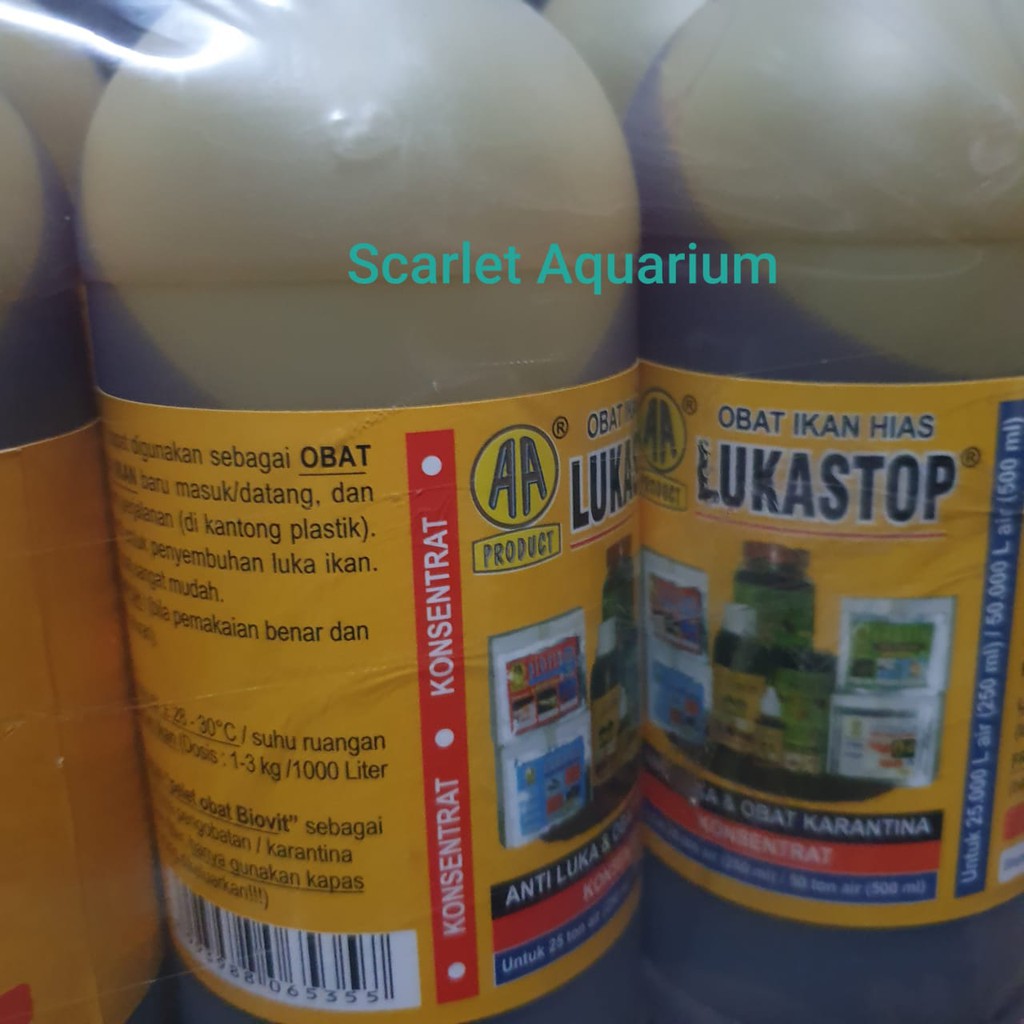 LUKASTOP 500ML OBAT IKAN HIAS KOI LUKA STOP
