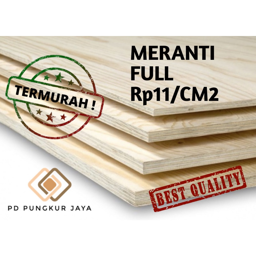 TRIPLEK / MULTIPLEK 9MM MERANTI FULL UKURAN CUSTOM