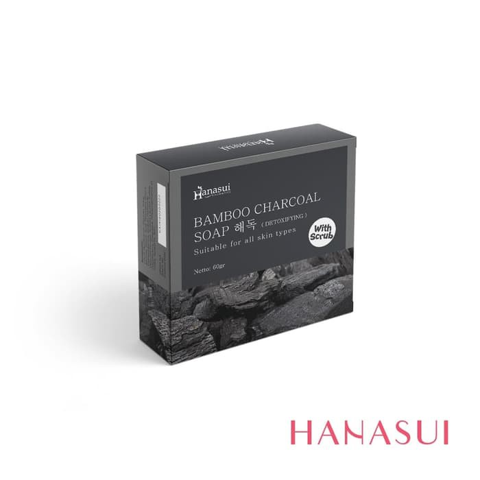 Hanasui Bamboo Charcoal Scrub Soap