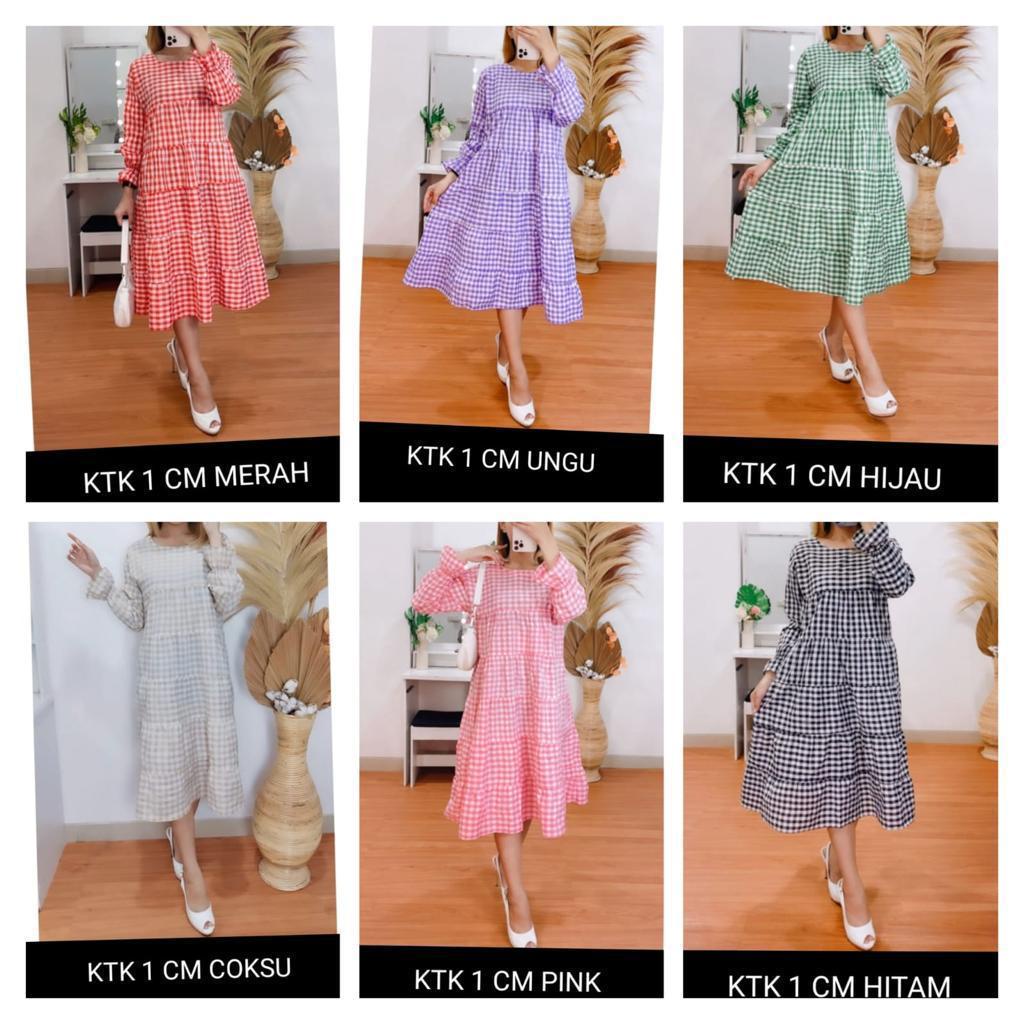 Midi square dress / gamis midi / midi kotak / midi chanda