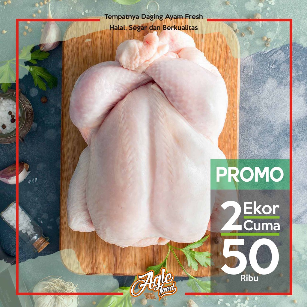 

PROMO 2ekor Ayam Karkas Size S (700-800) HANYA 50.000