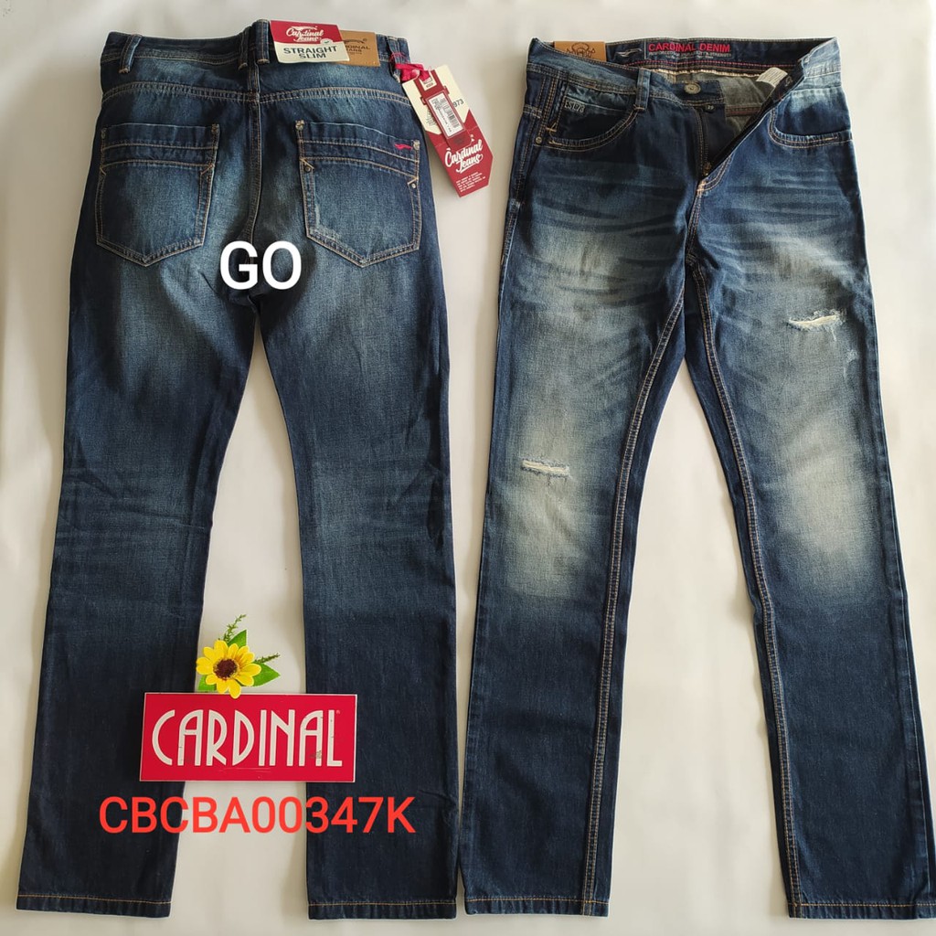 gof 31 CARDINAL CBCBA Celana Panjang Jeans Reguler Fit Slim Fit Straight Slim Bawahan Laki Dewasa