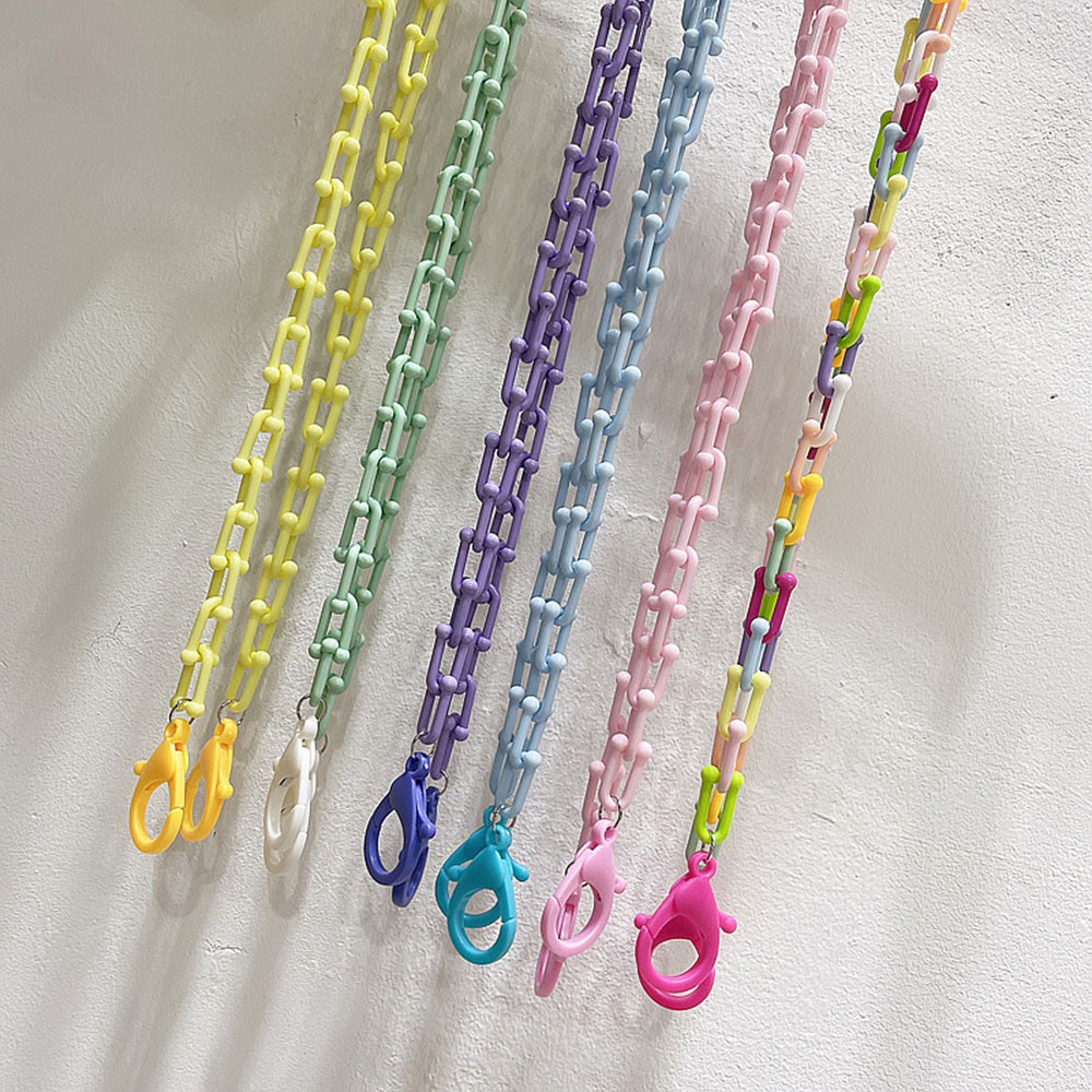 Rantai lanyard Kacamata anti Hilang Warna Permen Untuk unisex