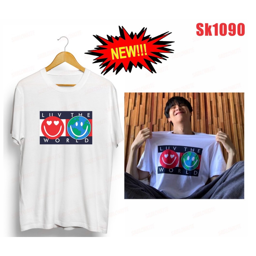 (RF) KAOS TAY TAWAN AKTOR THAILAND LUV THE WORLD / BAJU TAY TAWAN