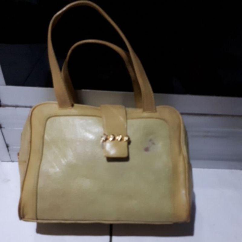 hand bag VINCIS BENCH kulit asli preloved