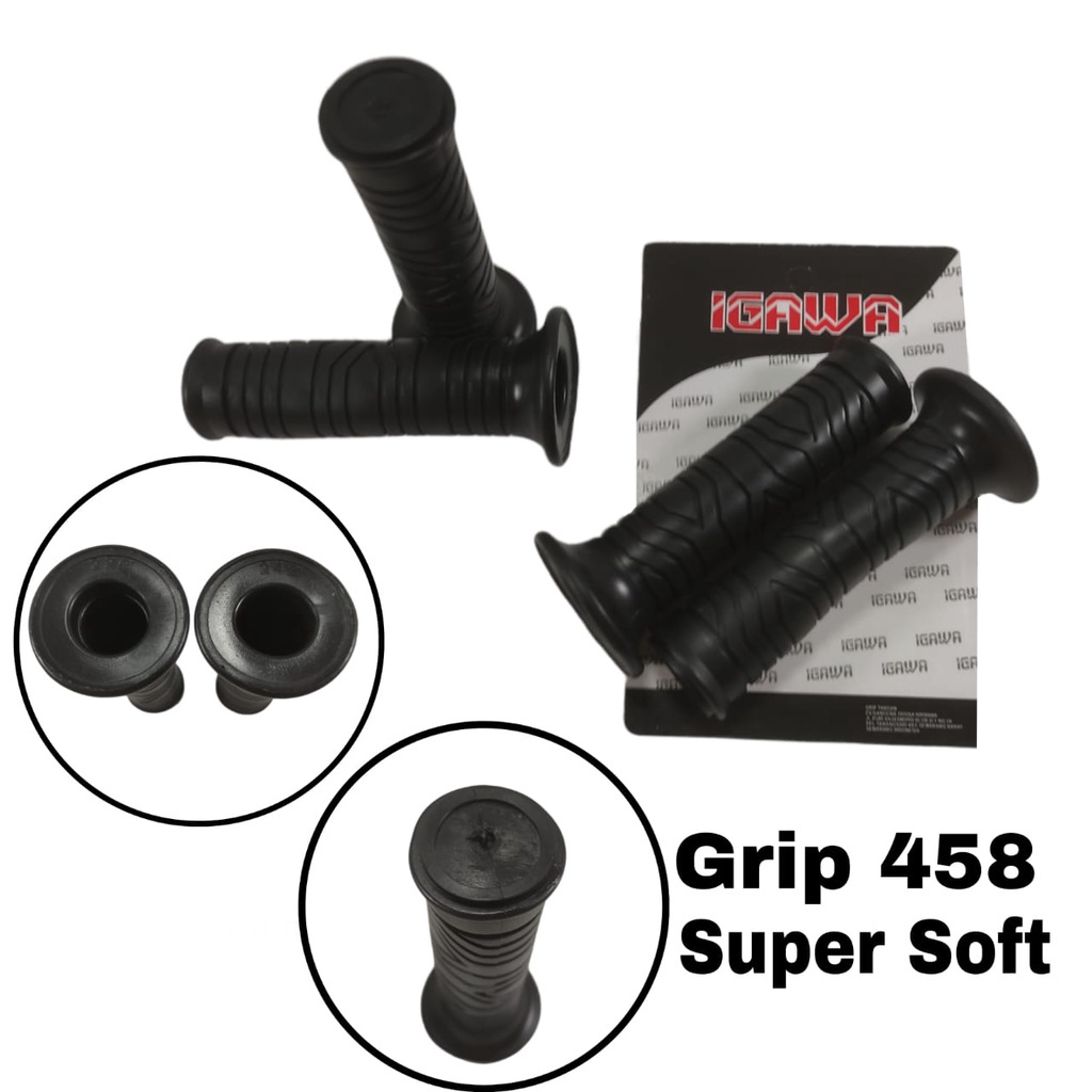 GRIP DOMINO HITAM SUPER SOFT Handgrip Stang Handfat Peganggan Stir Universal Motor Beat Mio Vario motor motor