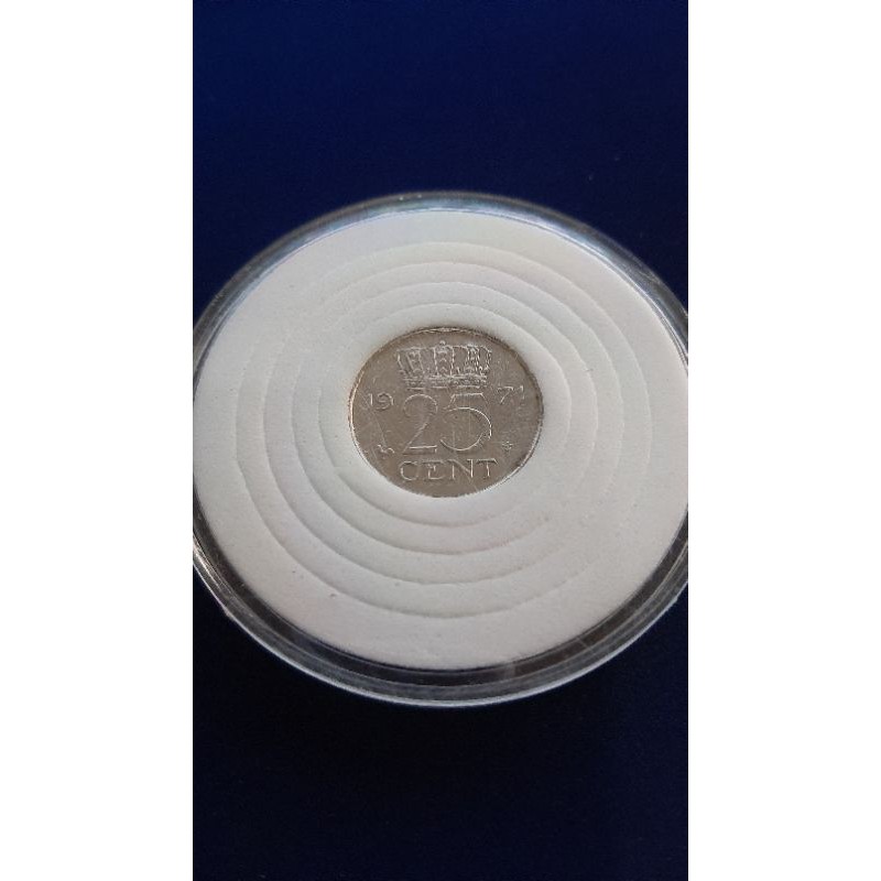 Koleksi Koin - 25 Cent - Juliana Koningin Der Nederlanden - 1971