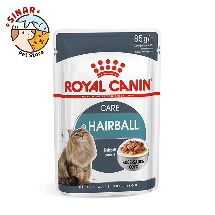 Royal Canin Hairball Care Wet 85GR Cat Food Hair Ball Makanan Kucing Basah Gravy