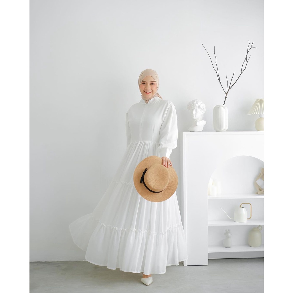 zayana dress wanita dewasa terbaru kekinian_hits milenial // harga promo bahan ceruty babydoll allsize nyaman digunakan (7)