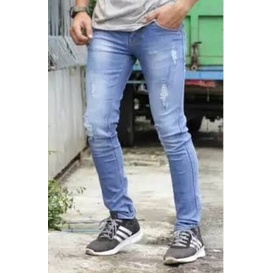 celana jeans distro pria model sobek terbaru