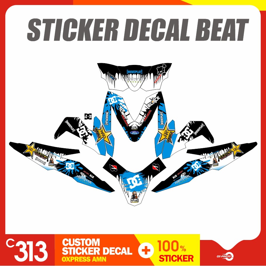 Stiker Striping Honda BEAT Custom Sticker (11)