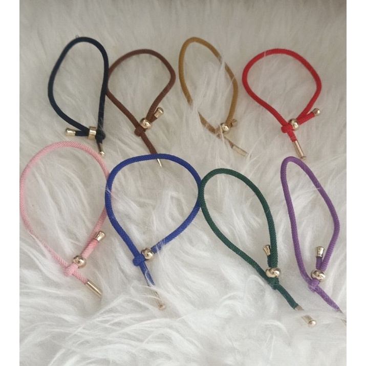 Gelang tali serut pandora polos/tali hongkong