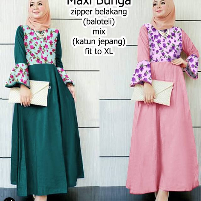 CTN Baju wanita Maxi BUNGA 8228