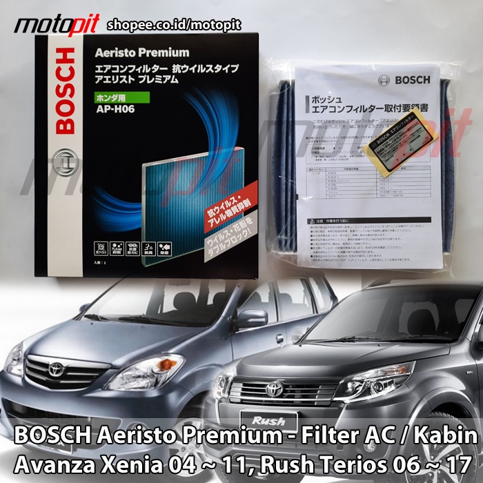 Bosch Aeristo Premium Filter AC Kabin Avanza Xenia Rush Terios Lama