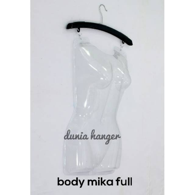 Body mika full + hanger harga 6 pcs