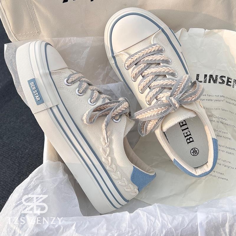 TZS Zenzy Widdy Canvas Korea Designed - Sepatu Canvas Comfy Wanita-5