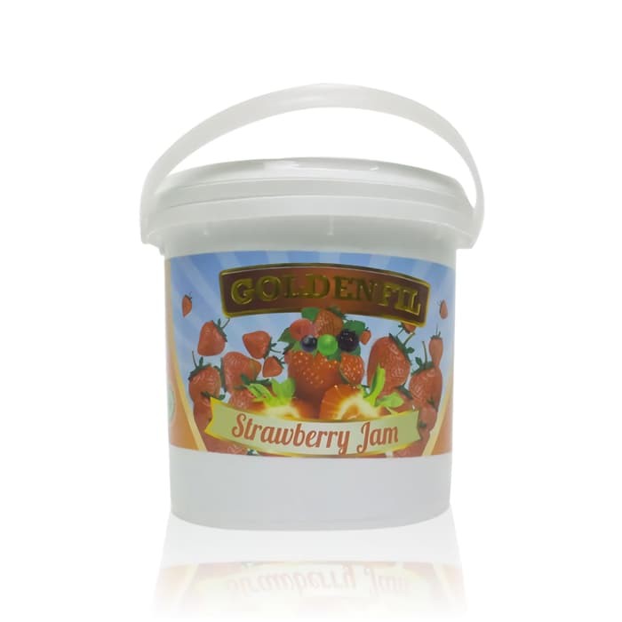 

GOLDENFIL Selai Stoberi XX-PR STRAWBERRY JAM 1 KG Spread Filling BPOM