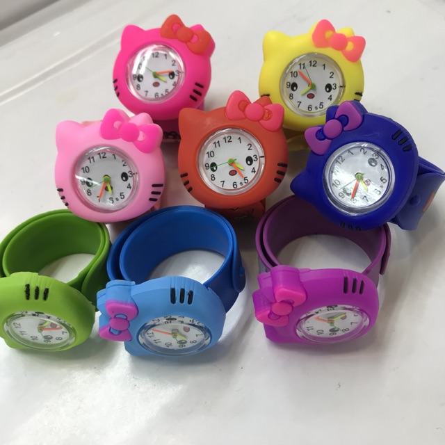 TERLARIS JAM TANGAN ANAK TK/SD KARAKTER HELLO KITTY CEPLOK