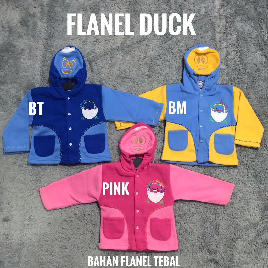 Jaket Flanel Bayi Berbagai Motif