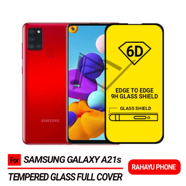 Tempered glass 6D 9D SAMSUNG GALAXY A21s Full Cover Full